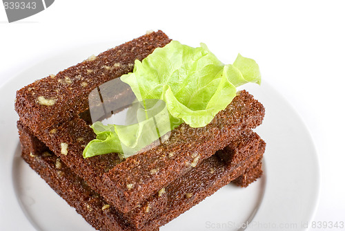 Image of toasted bread closeup