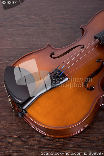 Image of classic violin closeup