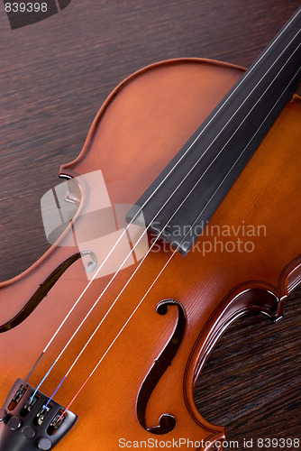 Image of classic violin closeup