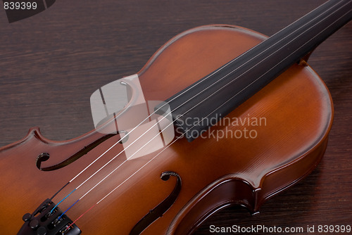 Image of violin closeup