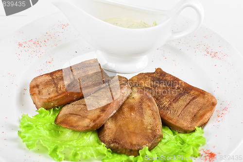 Image of Beef tongue closeup