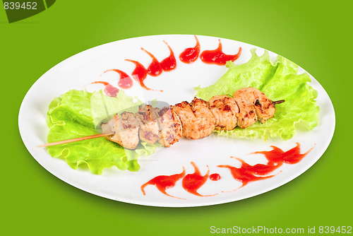Image of chicken meat kebab