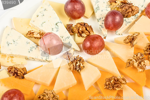 Image of Cheese and grapes