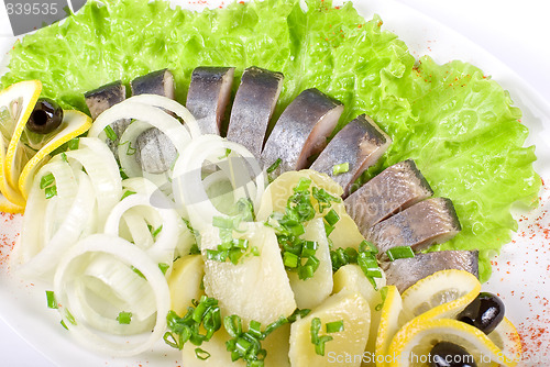 Image of Herring with vegetables
