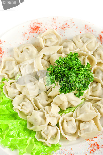 Image of meat dumplings closeup