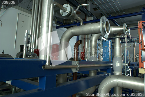 Image of industrial pipes and machines      