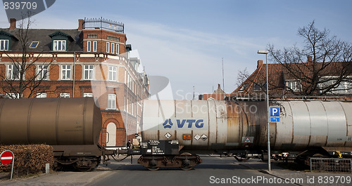 Image of Freight train crossing