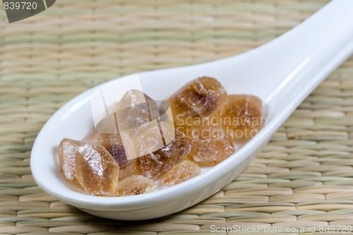 Image of brown rock candy