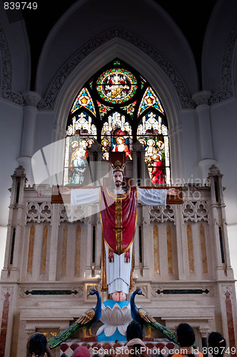 Image of San Thome Basilica Cathedral / Church in Chennai (Madras), South