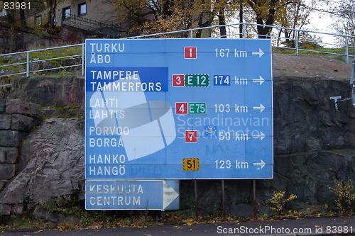 Image of Traffic sign in Helsinki