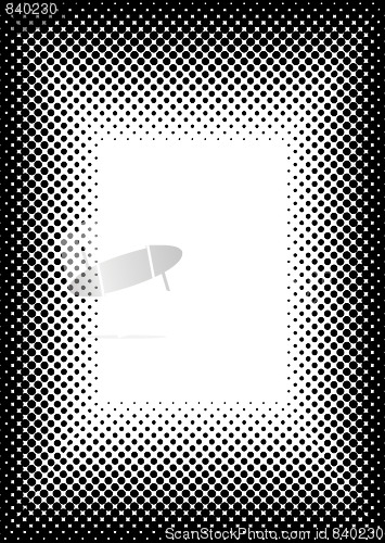 Image of halftone picture frame border