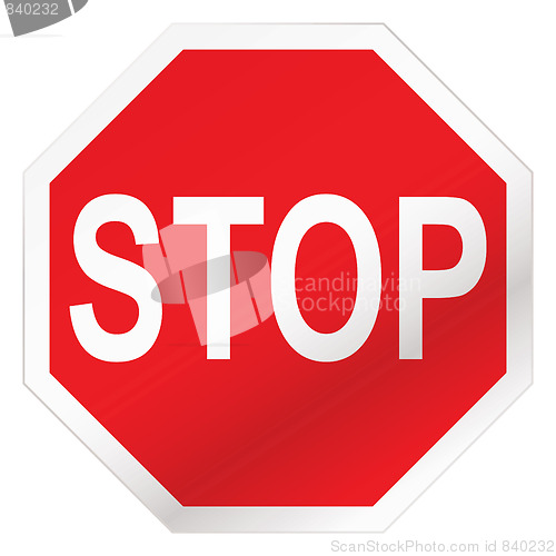 Image of stop road sign