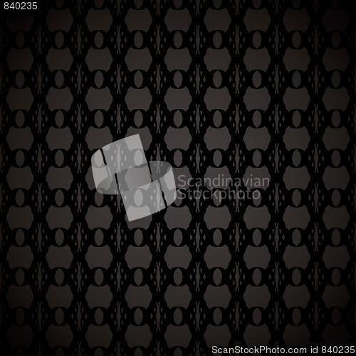 Image of floral link wallpaper black