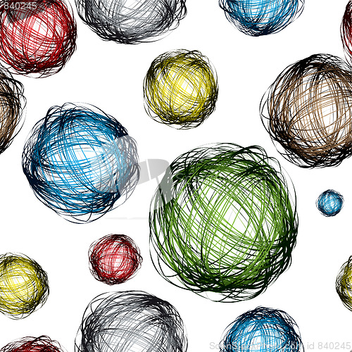 Image of scribble ball color