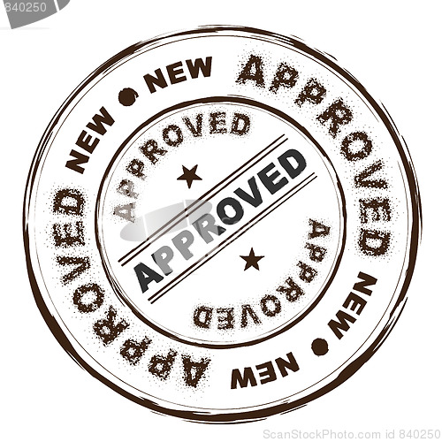 Image of approved ink stamp