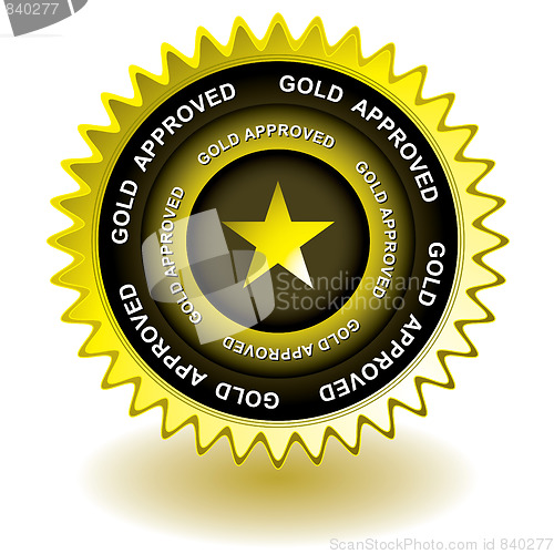 Image of Approved gold icon