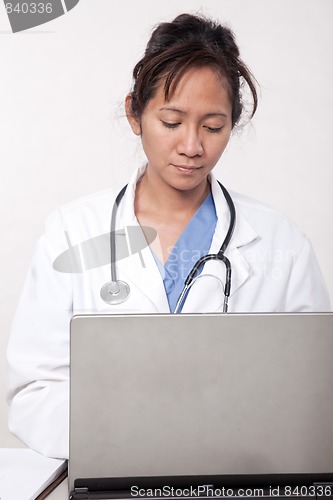 Image of Asian woman doctor physician