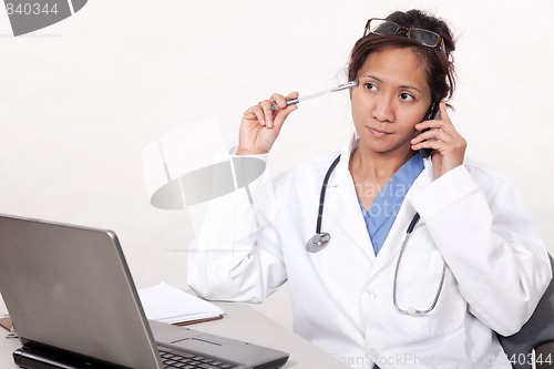 Image of Asian woman doctor physician