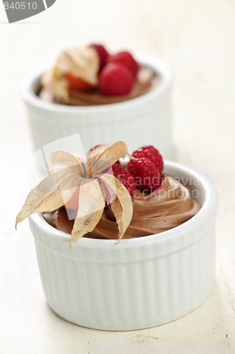 Image of Chocolate mousse dessert