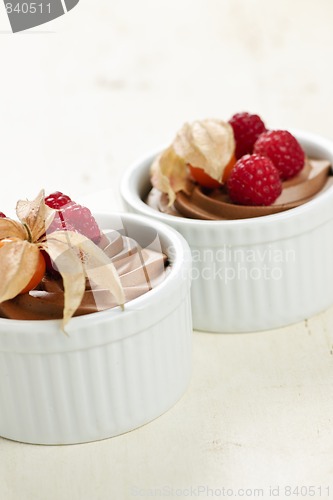 Image of Chocolate mousse dessert