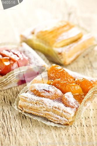 Image of Pieces of fruit strudel