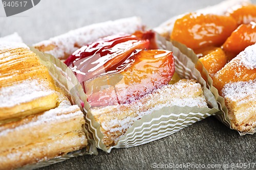 Image of Pieces of fruit strudel