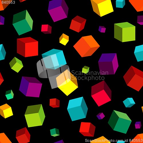 Image of Seamless Cube Pattern