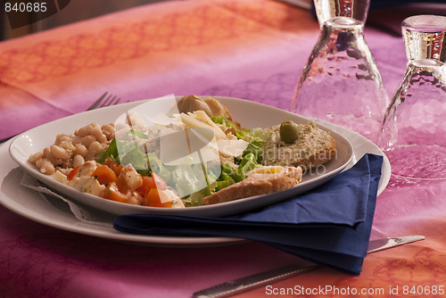 Image of Hors d'Oeuvre on a Tuscan Table