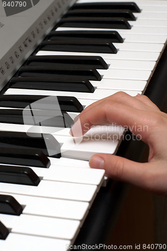 Image of Hand on a piano