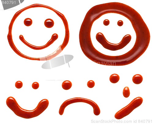 Image of ketchup smiles