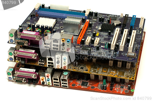 Image of Three mainboards