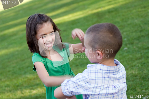 Image of Kids Rough Housing