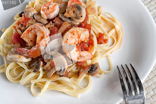 Image of Shrimp Over Linguine