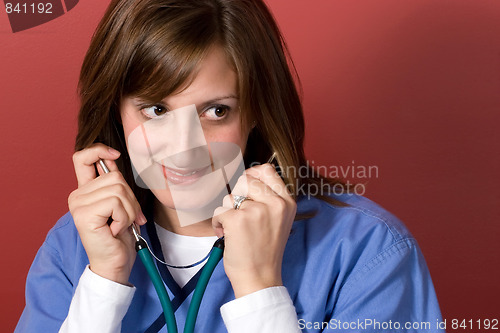 Image of Nurse with Stethoscope