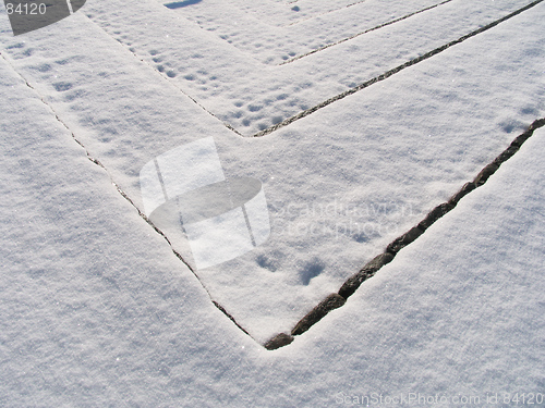 Image of Snow covered steps