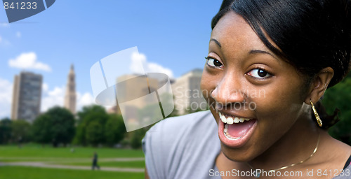 Image of Happy Young Woman