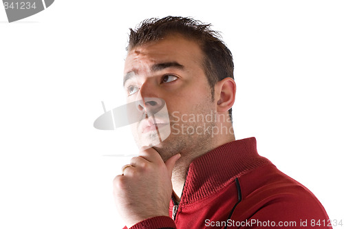 Image of Man Thinking Deeply