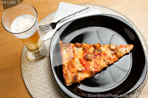 Image of Pizza and Beer