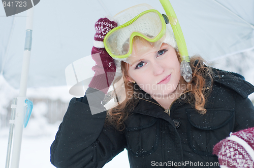 Image of Girl with mask