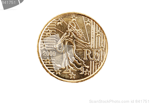 Image of Euro coin macro