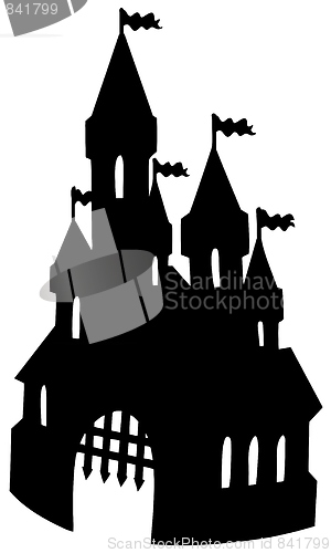 Image of Old castle silhouette