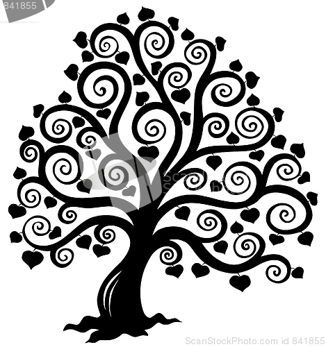 Image of Stylized tree silhouette