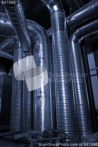 Image of Ventilation pipes of an air condition