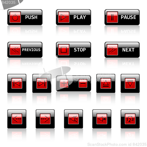 Image of Vector buttons 