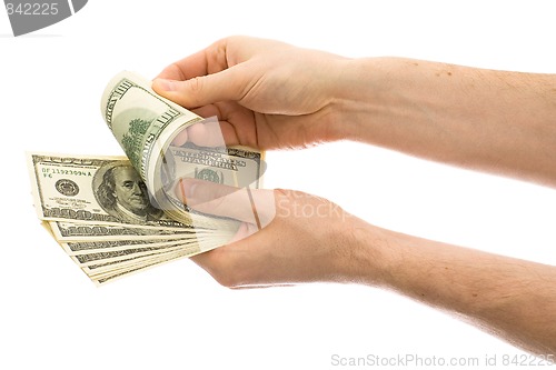 Image of Hands counting money