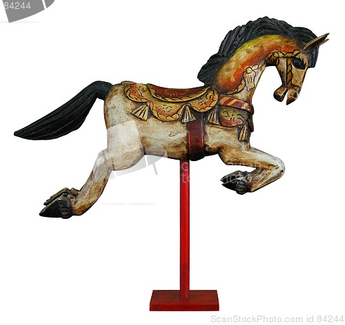 Image of Wooden Decorative Horse
