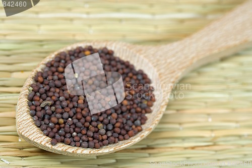 Image of brown mustard seeds