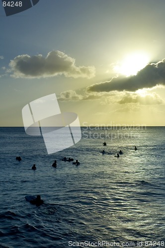 Image of Surfing on Waikiki Beach