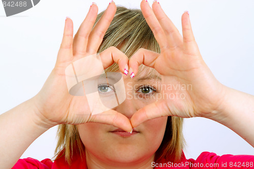 Image of Heart hand signal