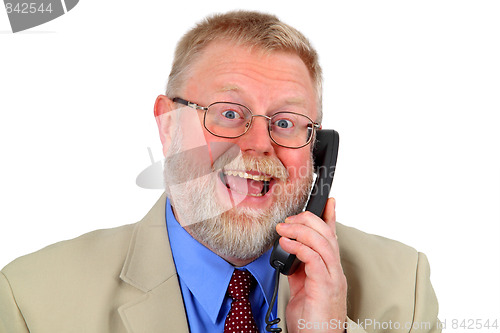 Image of Businessman calling